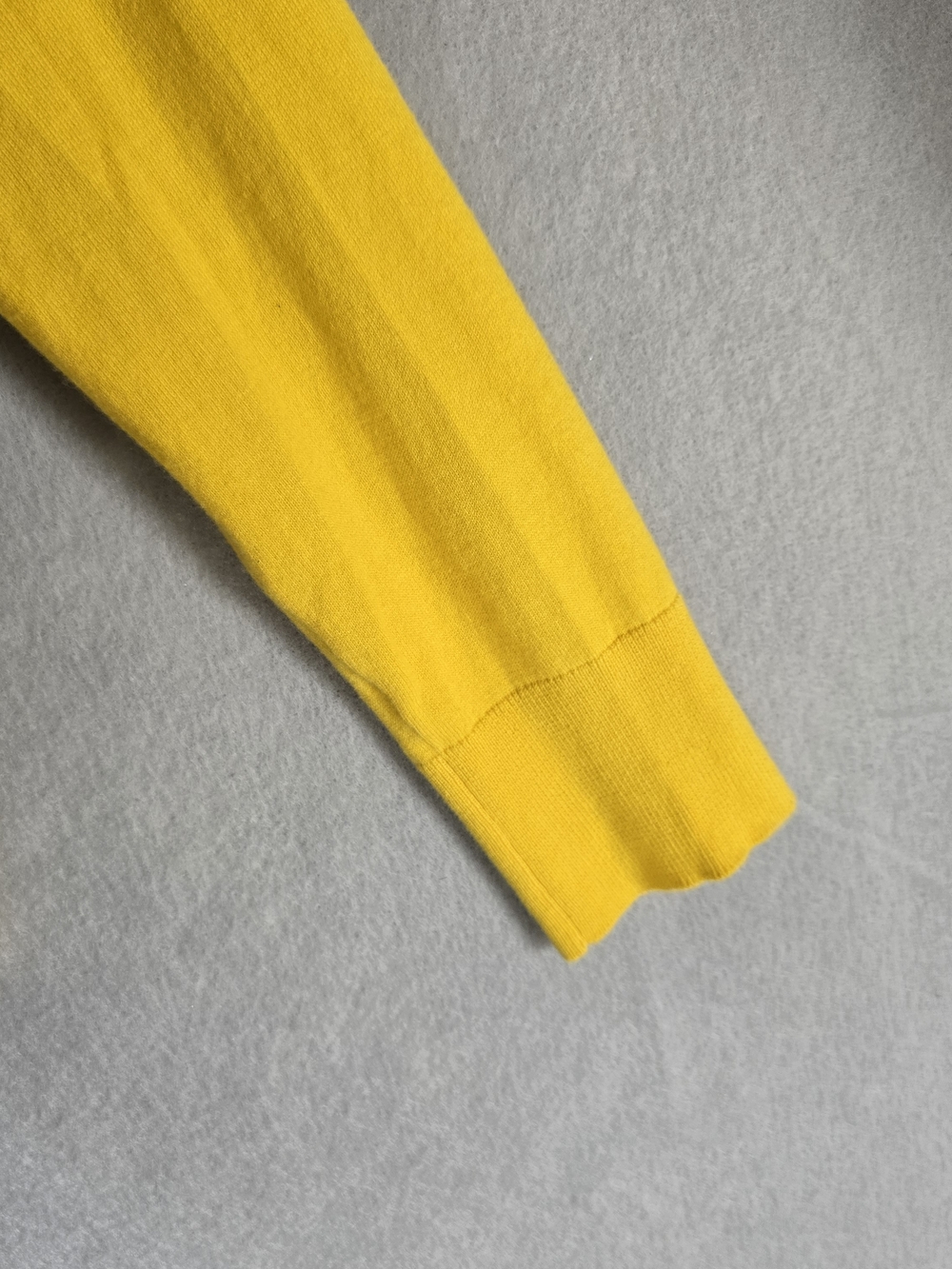 J. Crew Bright Yellow Crewneck M Button-Front Cardigan Preppy Classic Casual - Picture 5 of 7